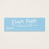 DIAPER RAFFLE Ticket Blue Elephant Baby Shower (Front)
