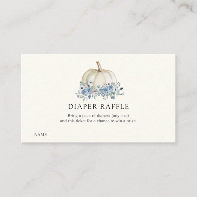 Diaper Raffle Ticket for Baby Shower Enclosure Car (Front)