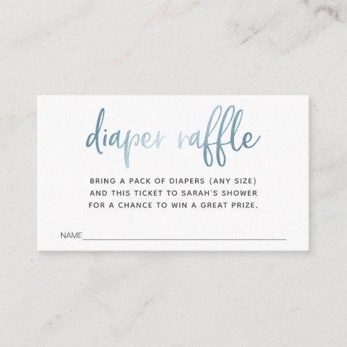 Diaper Raffle Ticket for Baby Shower
