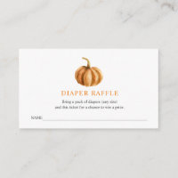 Diaper Raffle Ticket for Baby Shower Enclosure Card