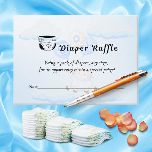 Diaper Raffle Ticket Little Lamb Soaring High Enclosure Card