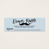 DIAPER RAFFLE Ticket Mustache Little Man Shower (Front)