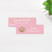 DIAPER RAFFLE Ticket Pink Princess Baby Shower (Desk)