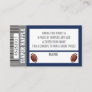 Diaper Raffle Ticket, Sports, Football Baby Shower Enclosure Card