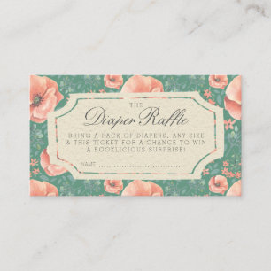 DIAPER RAFFLE TICKET Storybook Baby Shower Enclosure Card