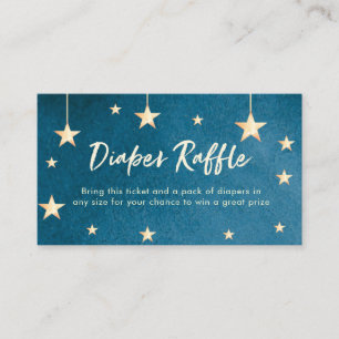 Diaper Raffle ticket Twinkle little star Enclosure Card