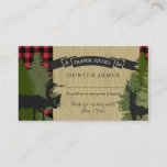 Diaper Raffle Ticket Woodland Deer Antler Baby Boy Enclosure Card
