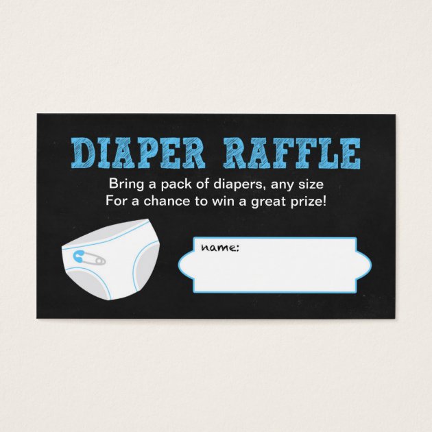 Diaper Raffle Tickets / Chalkboard Boy Baby Shower