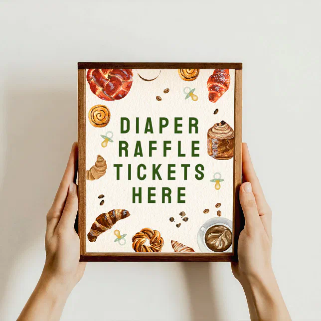 Diaper Raffle Tickets Poster | Zazzle