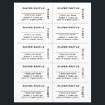 Diaper Raffle Tickets  Simple<br><div class="desc">Place some diaper raffle tickets in your baby shower invitations, guests love them! They simply have to write their name on the ticket and can submit a ticket into a drawing for each pack of diapers given (this encourages guests to bring more than one pack, because baby will need a...</div>
