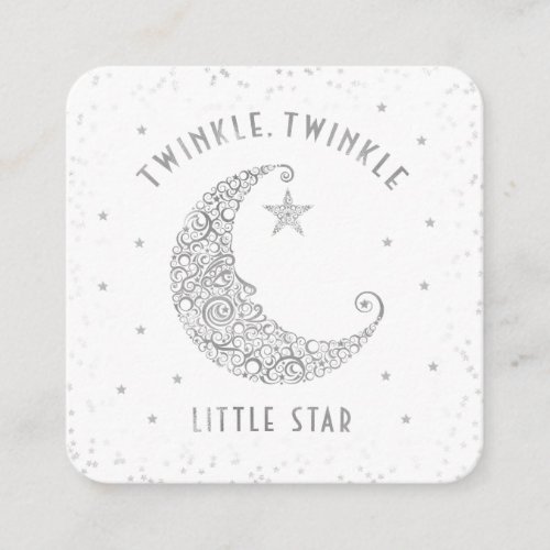 Diaper Raffle Twinkle Little Star Baby Shower Enclosure Card