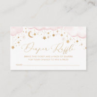 Diaper Raffle Twinkle Star Baby Shower Pink