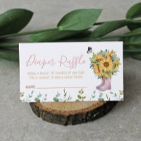 Diaper Raffle Watercolor Pink Rain Boots