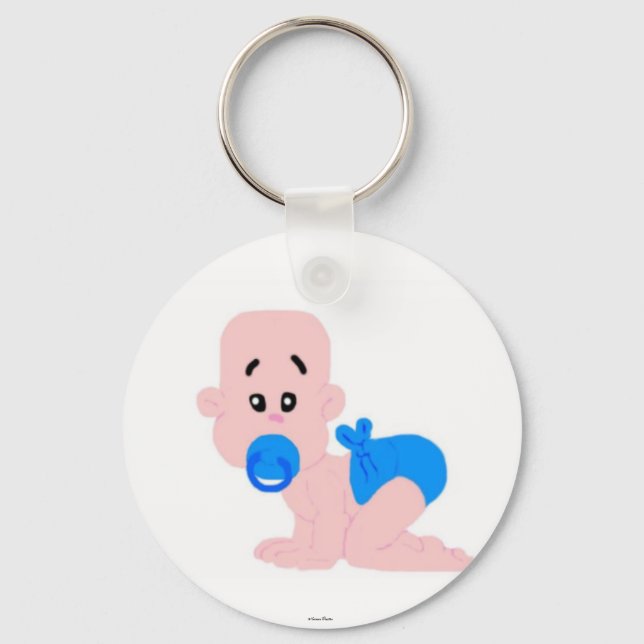 Diaper Rocker Baby Boom Keychain (Front)