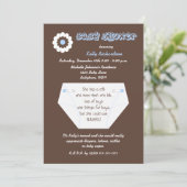 Diaper Second Baby Boy Shower Invitation (Standing Front)
