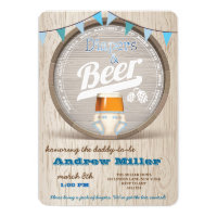 Diapers and Beer Boy Baby Shower Invitation