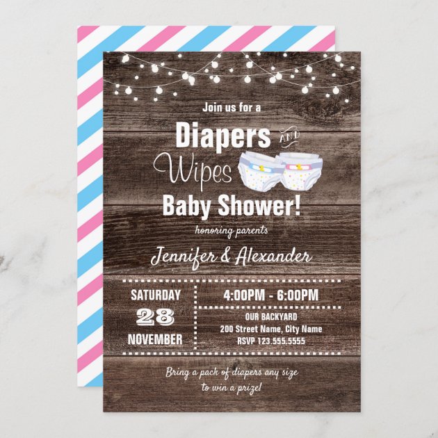 Diaper and wipes baby hot sale shower