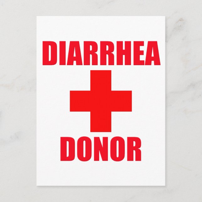 Diarrhea Donor Postcard (Front)