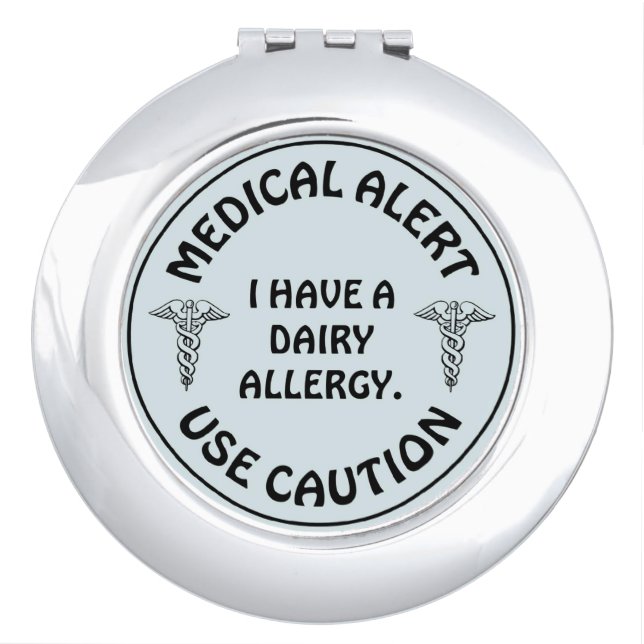 DIARY ALLERGY COMPACT MIRROR (Front)