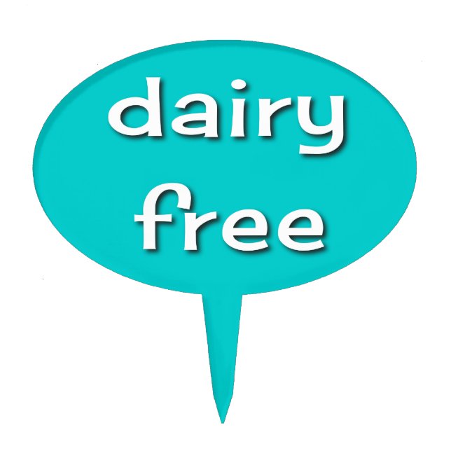 Diary Free Cake Pick (Front)