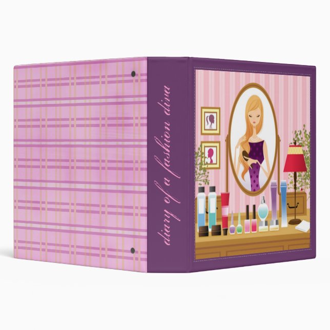 Diary of A Fashion Diva 3 Ring Binder (Background)