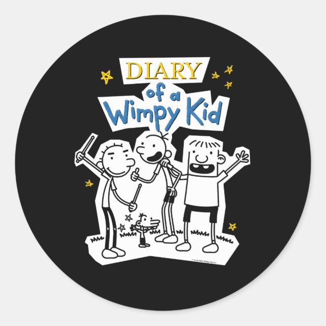 Diary Of A Wimpy Wimpy Classic Round Sticker (Front)
