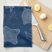 Diatoms - microscopic sea life towel (Quarter Fold)