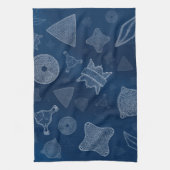 Diatoms - microscopic sea life towel (Vertical)