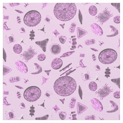 Diatoms Pink Fabric