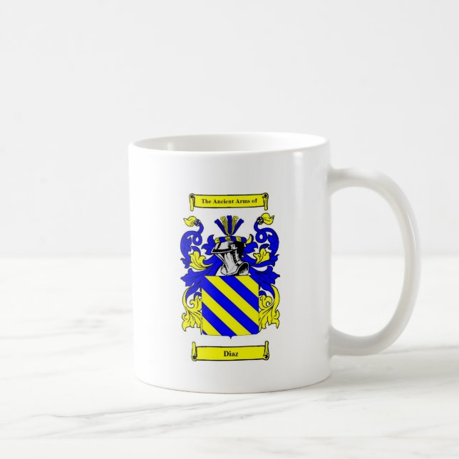 Diaz Coat of Arms Coffee Mug (Right)