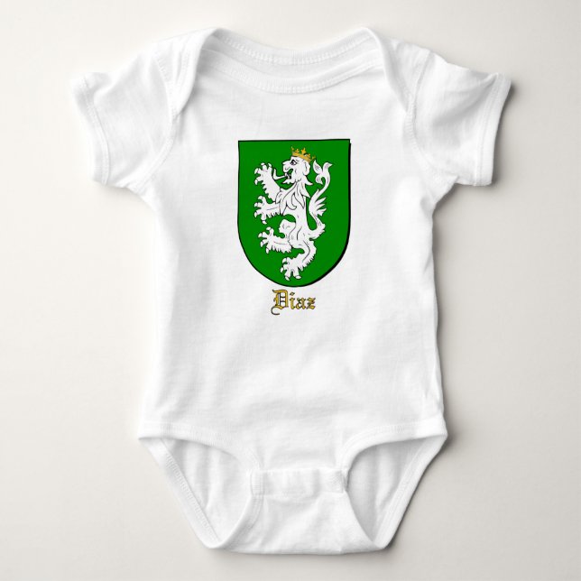 Diaz Family Shield Baby Bodysuit (Front)