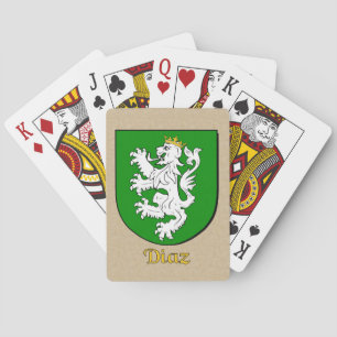 Diaz Heraldic Shield Poker Cards