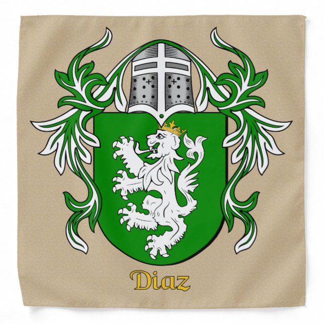 Diaz Historical Coat of Arms Bandana (Front)