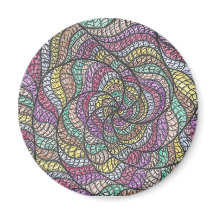 Diba | Colorful Abstract Spiral Hand-Drawn Art