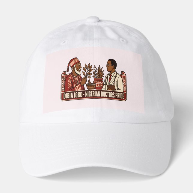 Dibia Igbo - Nigerian Doctors Pride Shirt Hat (Front)