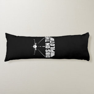 Dibs On Pilot Aviation Aircraft Plane Girlfriend Body Pillow
