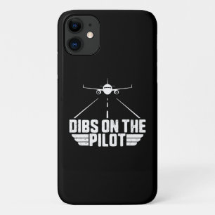 Dibs On Pilot Aviation Aircraft Plane Girlfriend iPhone 11 Case
