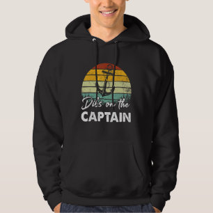 Dibs On The Captain Captain Wife Summer Boat Vaca Hoodie