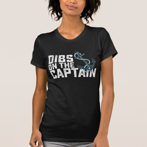 Dibs on the Captain Retro Vintage T_Shirt