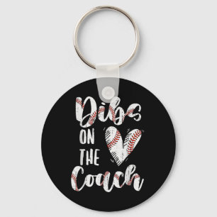 Dibs On The Coach Baseball Wife Funny Sports Coach Keychain