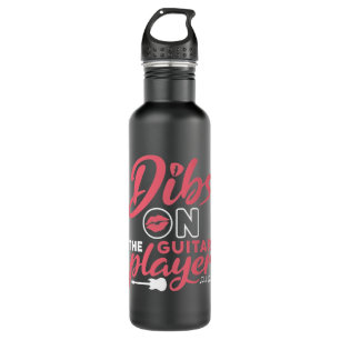 Dibs on the Guitar Player Stainless Steel Water Bottle