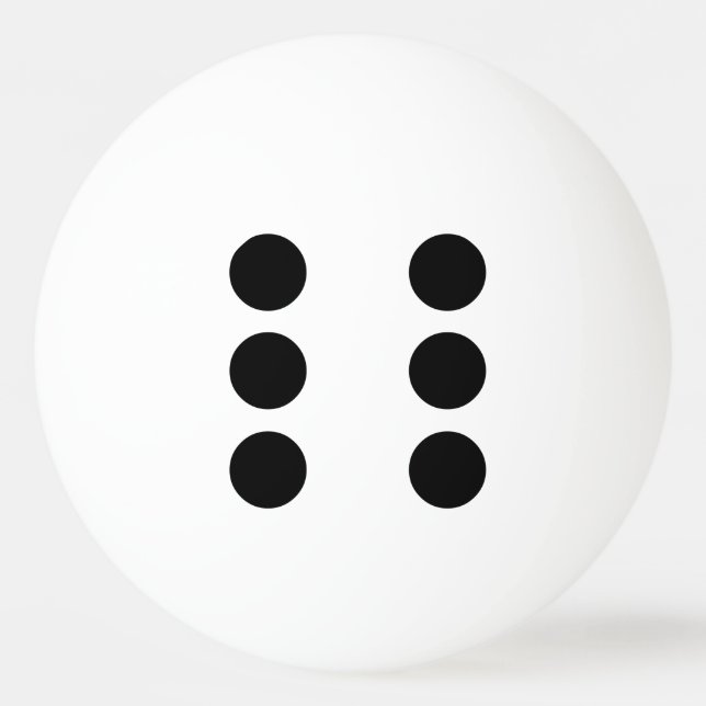 Dice 6 ping pong ball (Back)