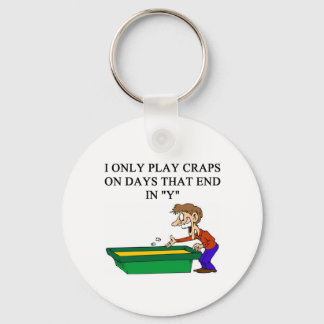 dice and craps players keychain