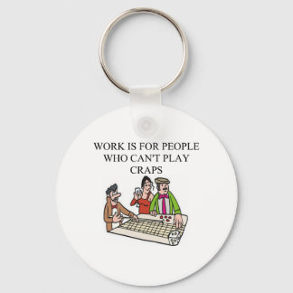 dice and craps players keychain