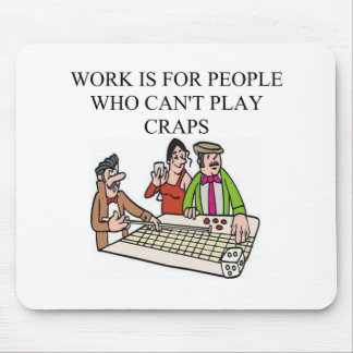 dice and craps players mouse pad