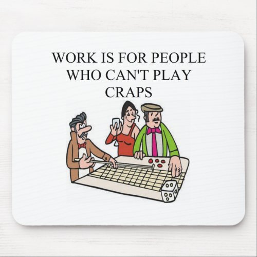 dice and  craps players mouse pad