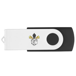 Dice at Poker with Spades & Stars Flash Drive