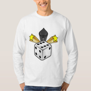 Dice at Poker with Spades & Stars T-Shirt