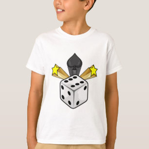 Dice at Poker with Spades & Stars T-Shirt