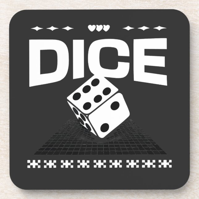 Dice Beverage Coaster (Front)